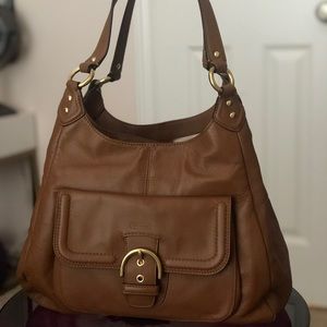 Coach Campbell Leather Hobo Purse